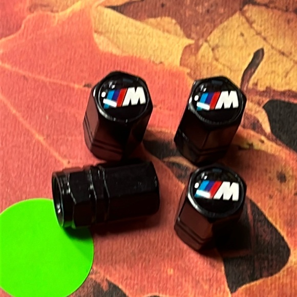 n/a Accessories 5for Black Bmw M Series Logo Stem Caps Tire Stem Valve Caps Car Accessories